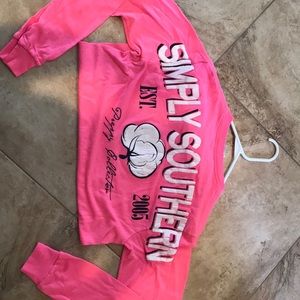 Pink simply southern long sleeve nwot tags